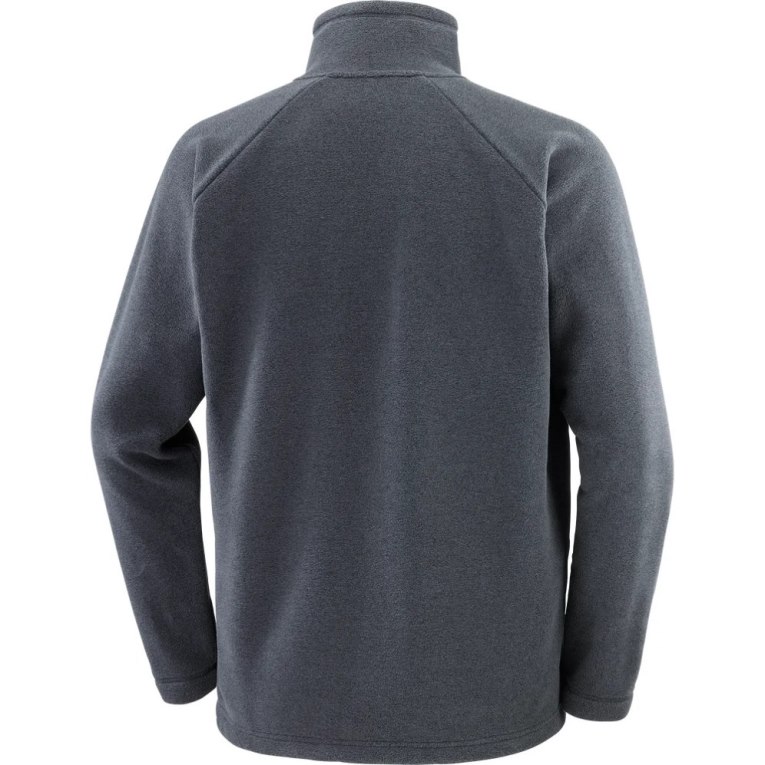 Dark Grey Salomon Outlife Polartec Halz Zip Men's Sweatshirt | PH 62354U